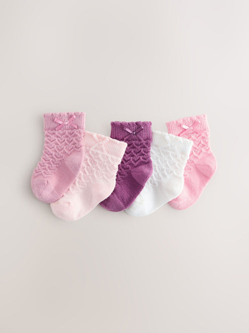 Pink Baby Socks 5 Pack image 1