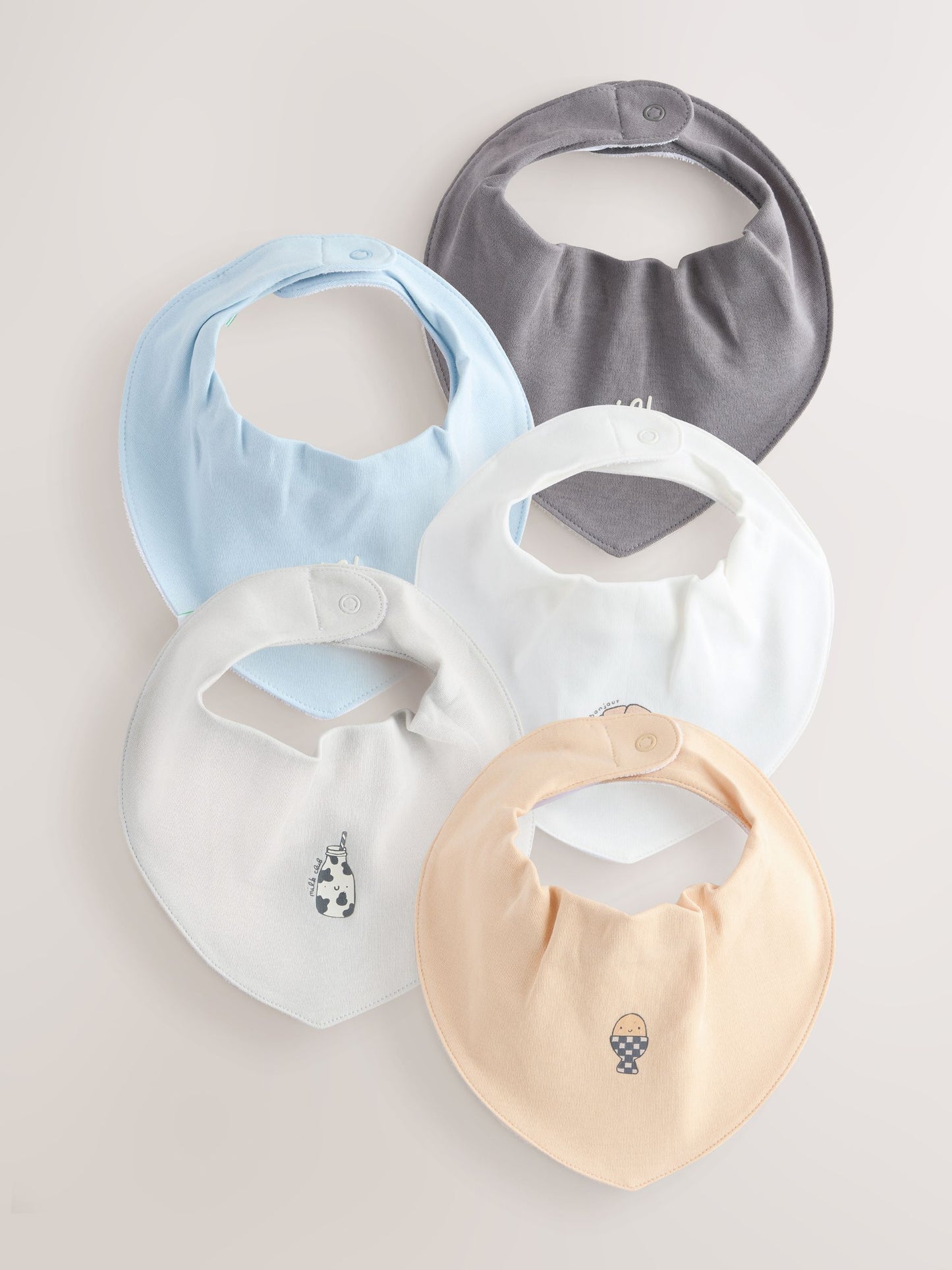 Blue Milk Club Baby Bibs 5 Pack image 1