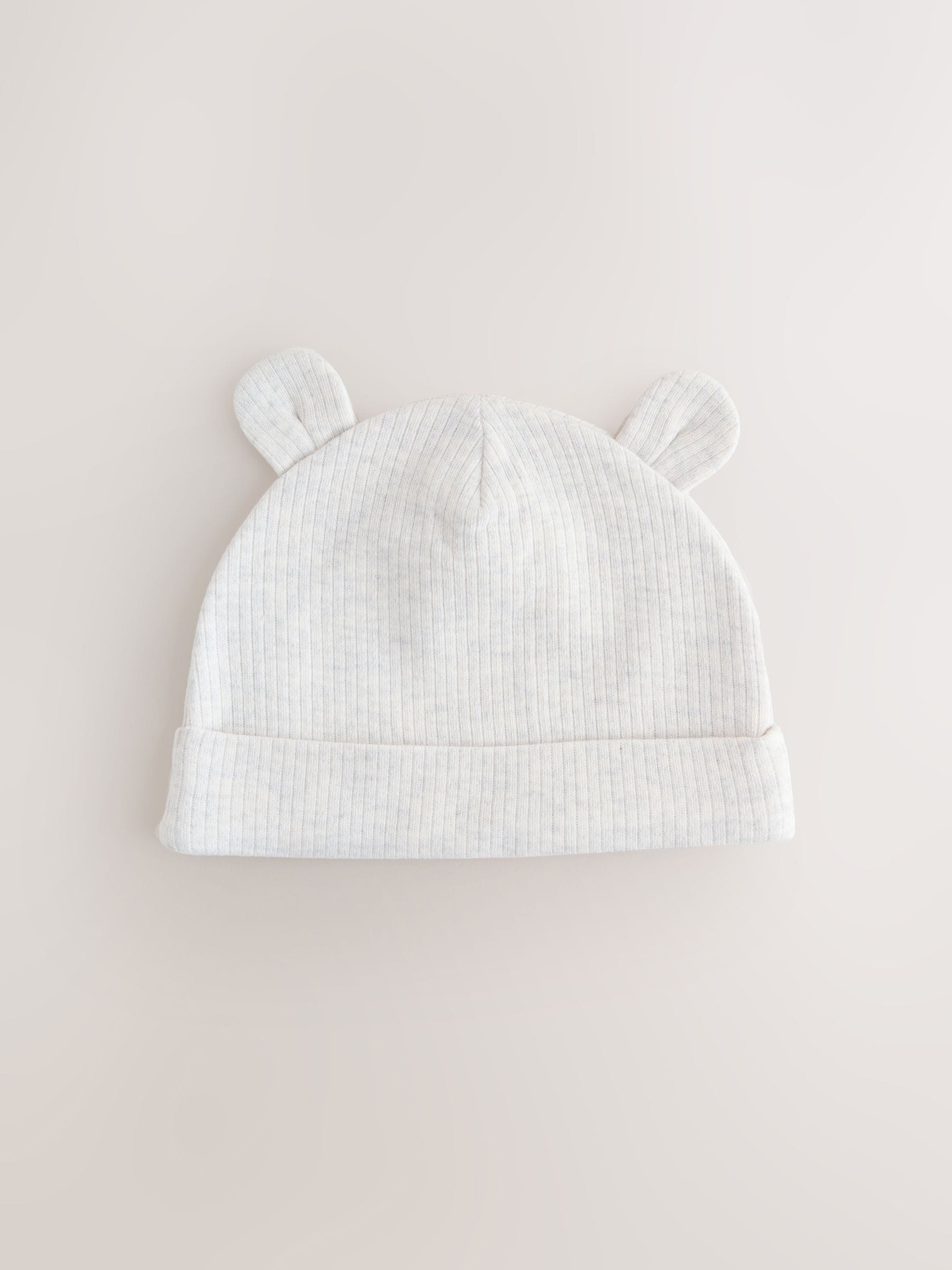 Neutral Baby Beanies 3 Pack (0-12mths) image 2