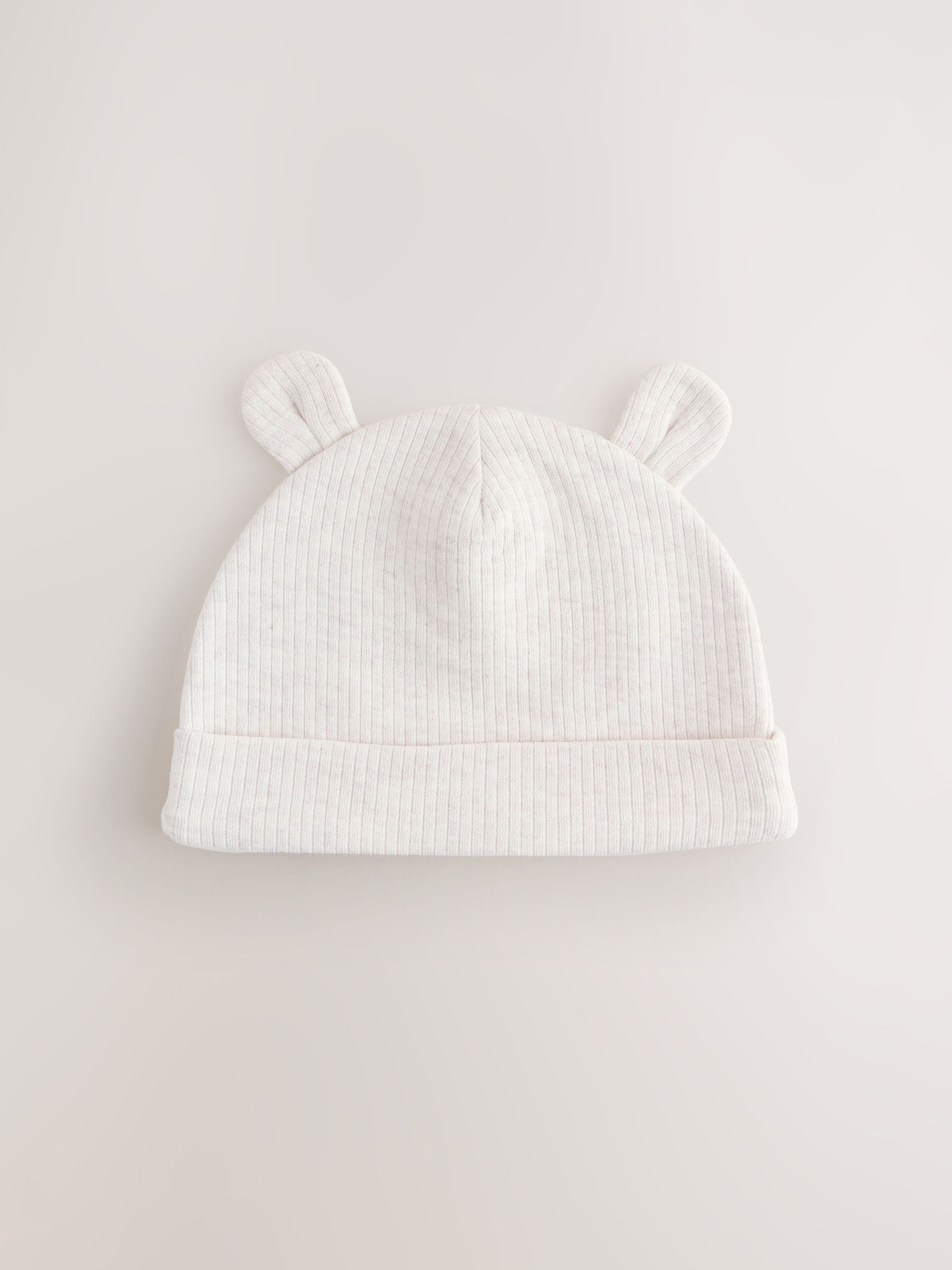 Neutral Baby Beanies 3 Pack (0-12mths) image 4