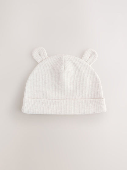 Neutral Baby Beanies 3 Pack (0-12mths) image 4