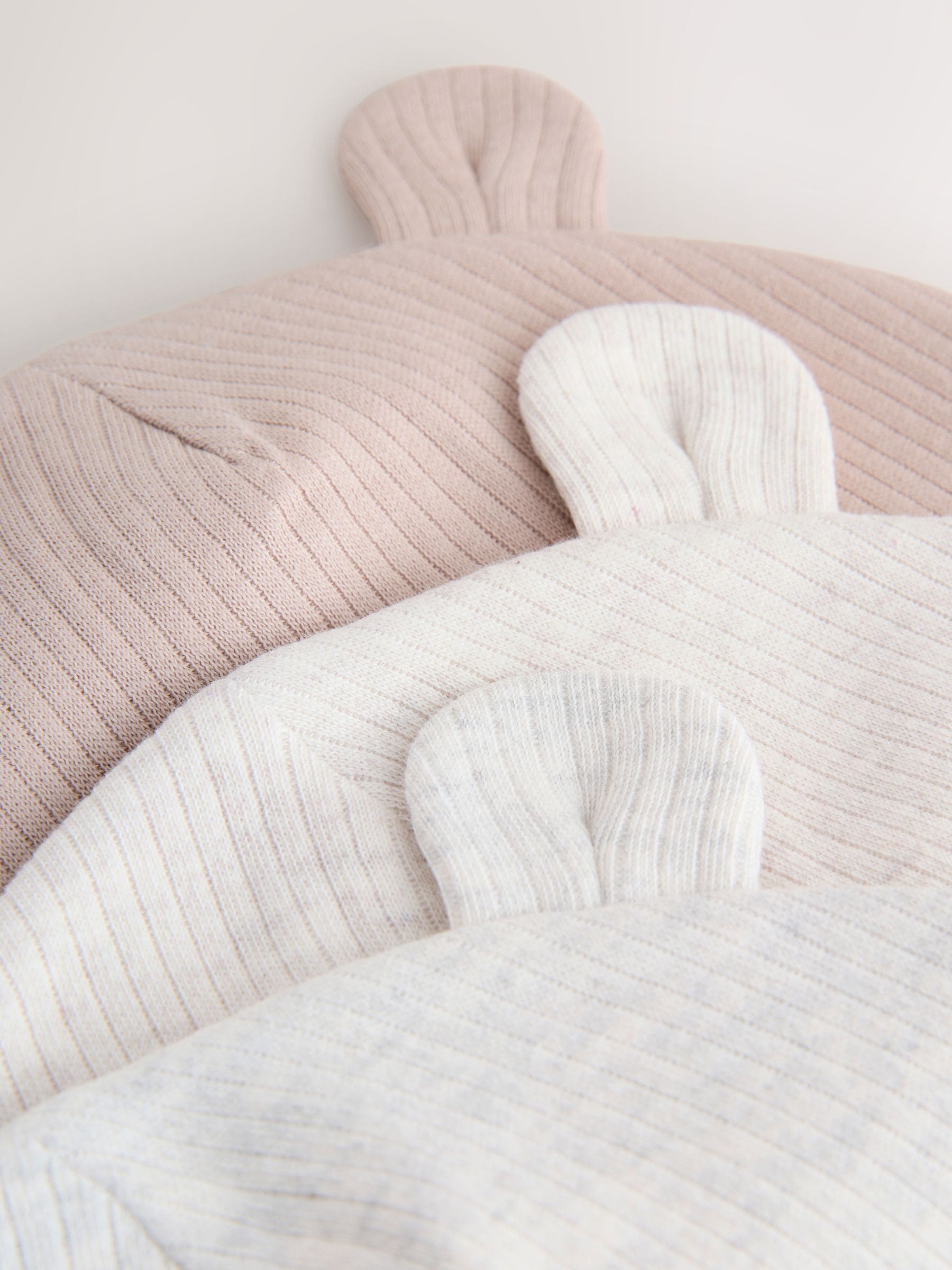 Neutral Baby Beanies 3 Pack (0-12mths) image 5