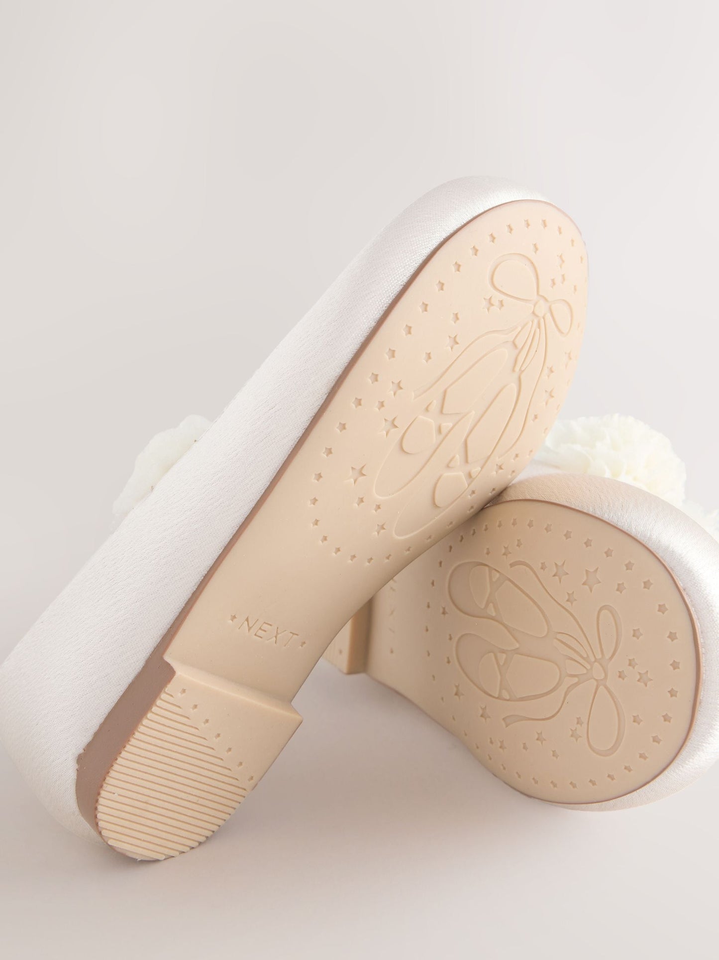 Ivory Wide Fit (G) Satin Flower Girl Occasion Mary Jane Shoes image 4