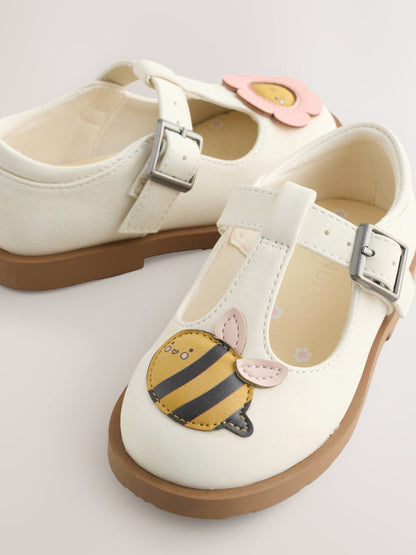 Cream Character T-Bar Shoes image 5
