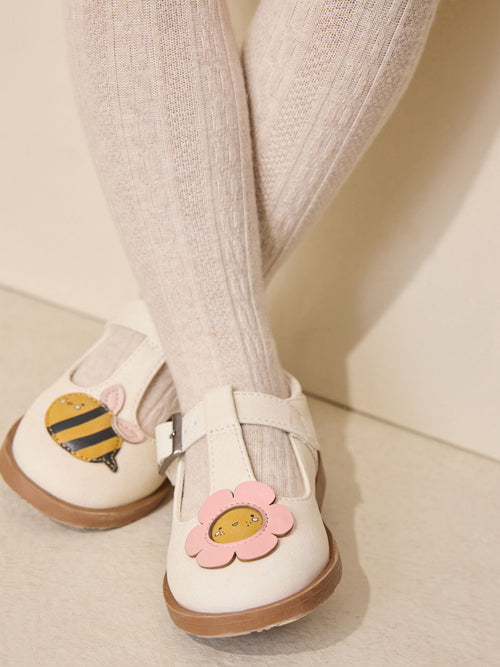 Cream Character T-Bar Shoes image 1