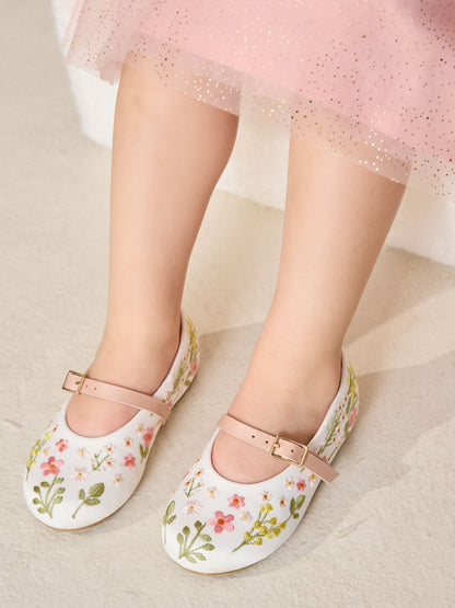 Multi Embroidered Occasion Mary Jane Shoes image 3