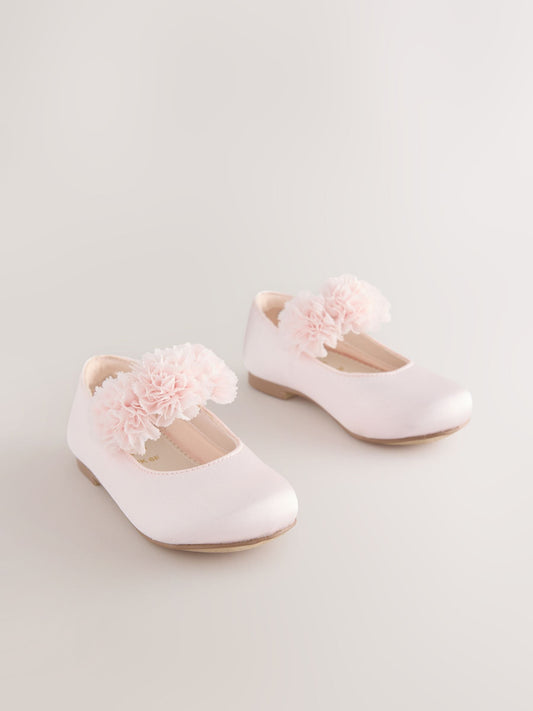 Dsiney Kidz - Pink Standard Fit (F) Satin Flower Girl Occasion Mary Jane Shoes image 1