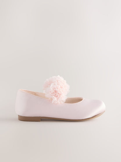 Dsiney Kidz - Pink Wide Fit (G) Satin Flower Girl Occasion Mary Jane Shoes image 2