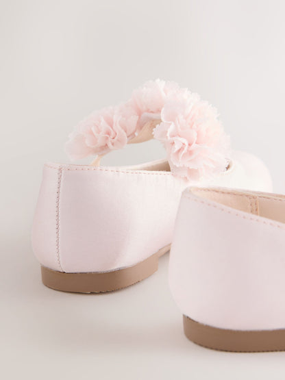 Dsiney Kidz - Pink Wide Fit (G) Satin Flower Girl Occasion Mary Jane Shoes image 4