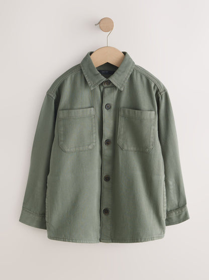 Dsiney Kidz - Khaki Green Canvas Overshirt (3-16yrs) image 4