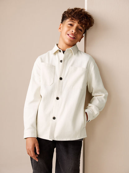 Dsiney Kidz - Ecru Canvas Overshirt (3-16yrs) image 1