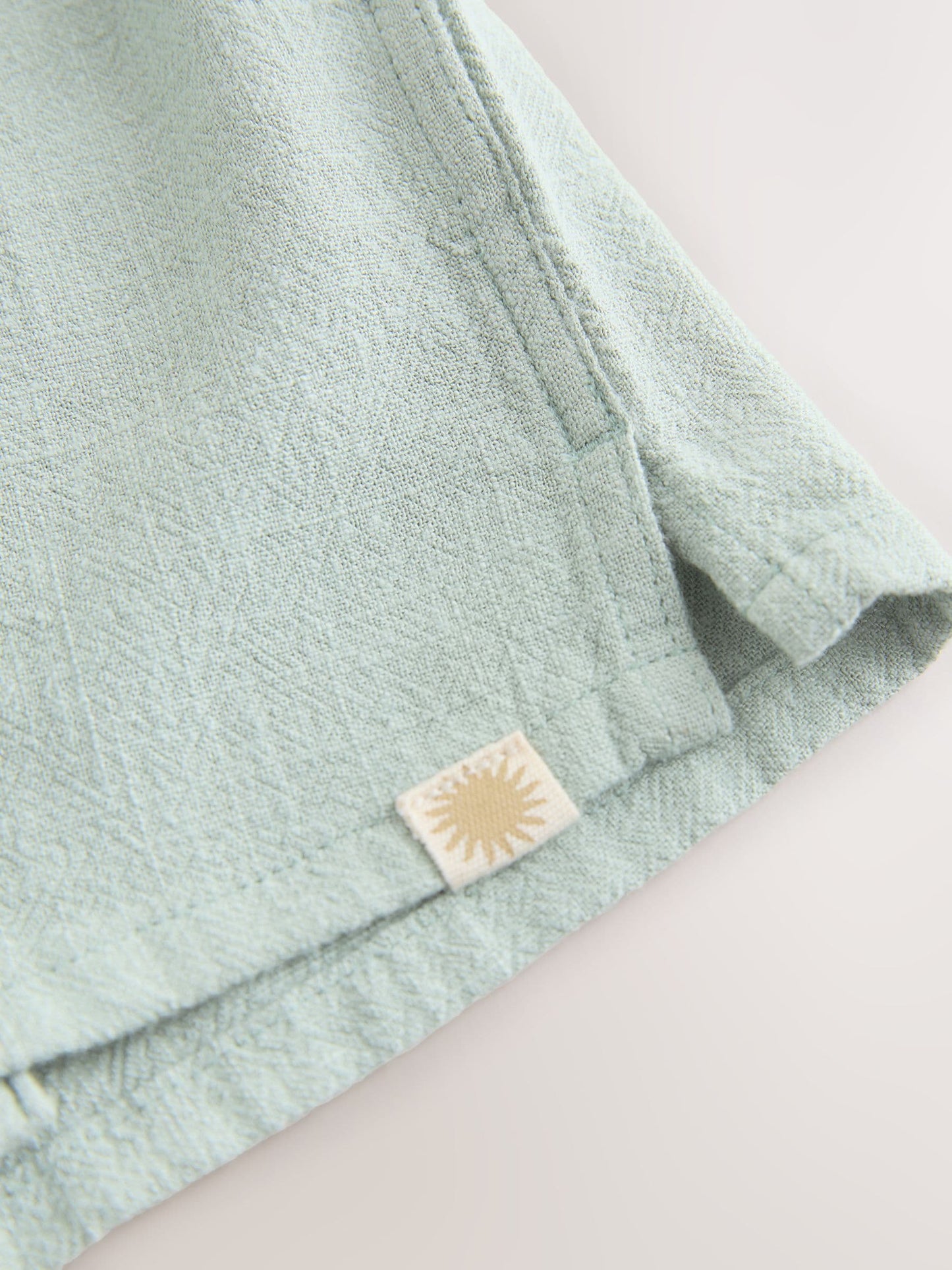 Light Green Short Sleeve Revere Collar Shirt & Shorts Set (3mths-10yrs) image 9