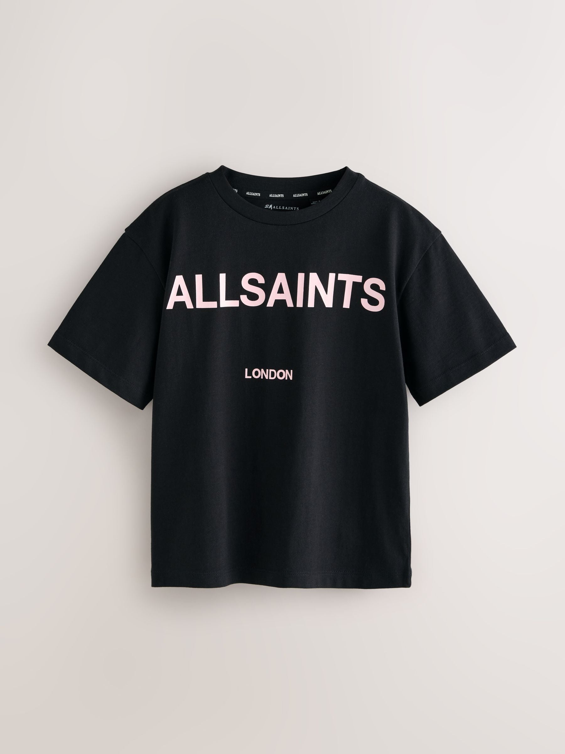 Dsiney Kidz - smALLSAINTS Leopard/Black Oversized Girls Logo T-Shirts 3 Pack image 5