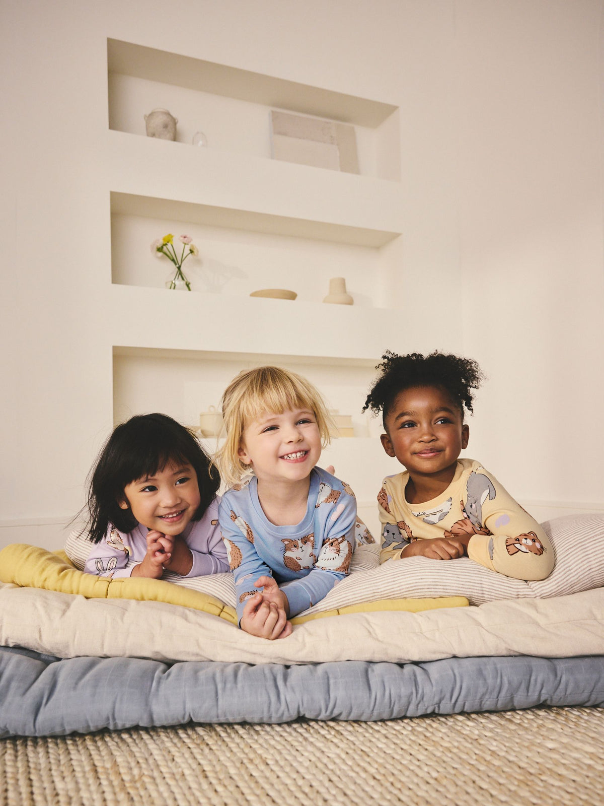 Yellow/Blue Snuggle Pyjamas 3 Pack (9mths-12yrs) - image 3