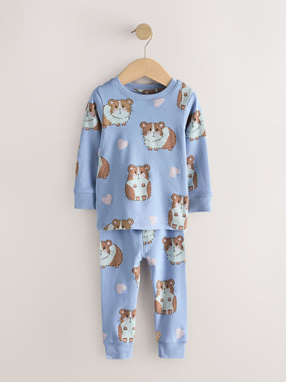 Yellow/Blue Snuggle Pyjamas 3 Pack (9mths-12yrs) - image 8