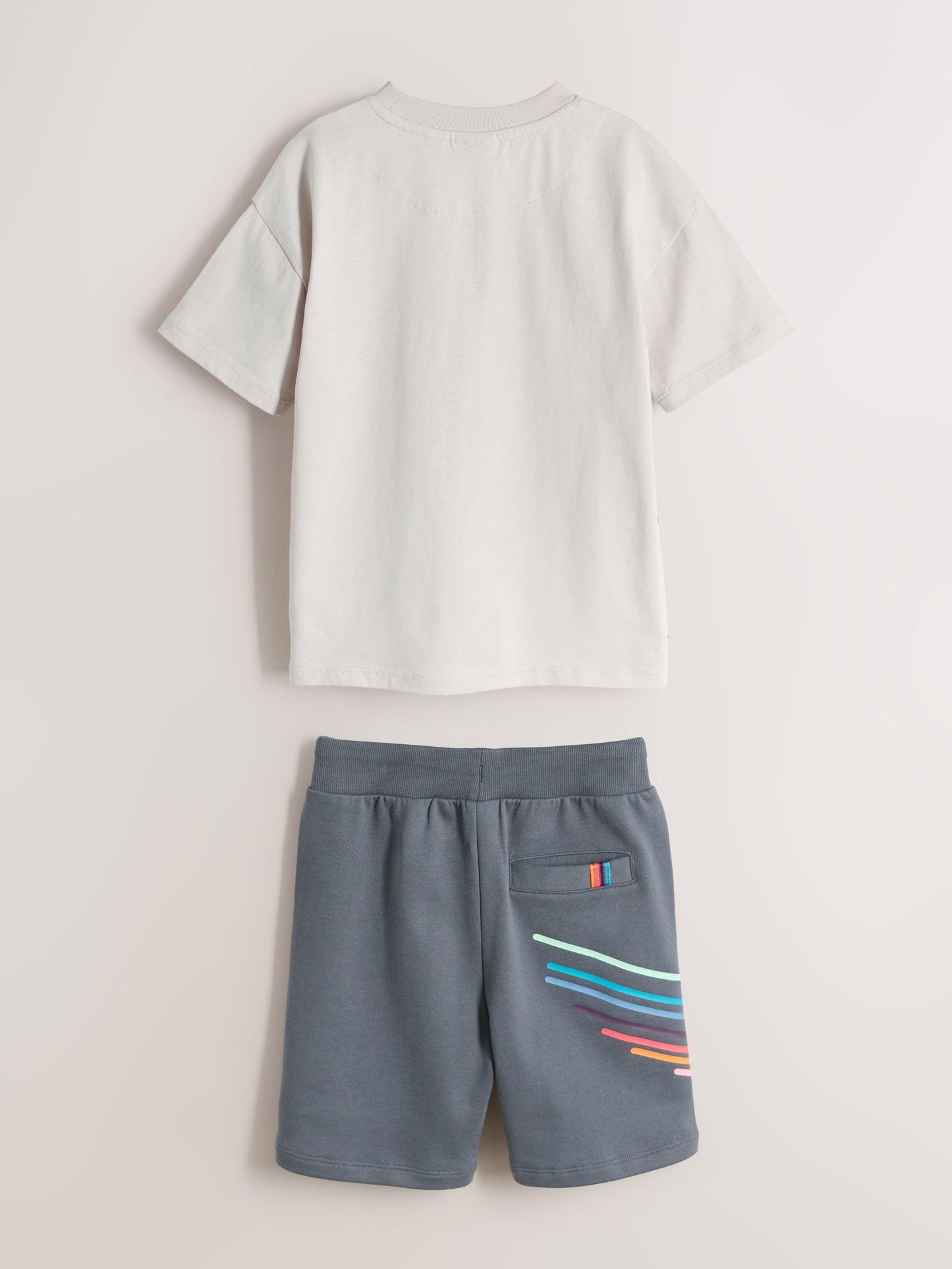 Dsiney Kidz - Paul Smith Junior Grey Tonal T-Shirt and Shorts Set image 10