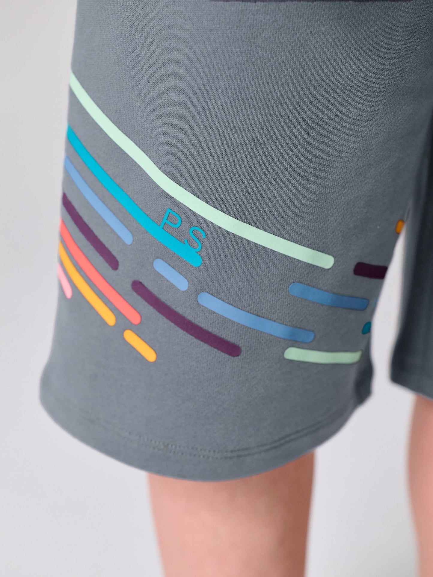 Dsiney Kidz - Paul Smith Junior Grey Tonal T-Shirt and Shorts Set image 6