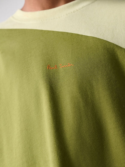 Dsiney Kidz - Paul Smith Junior Green Colourblock T-Shirt and Shorts Set image 5