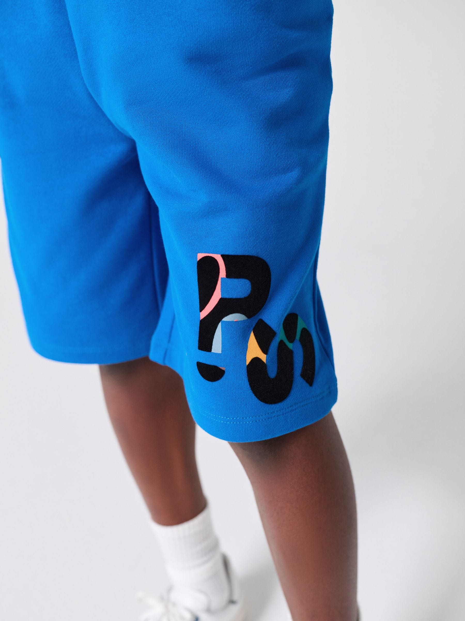 Dsiney Kidz - Paul Smith Junior White/Blue T-Shirt and Shorts Set image 4