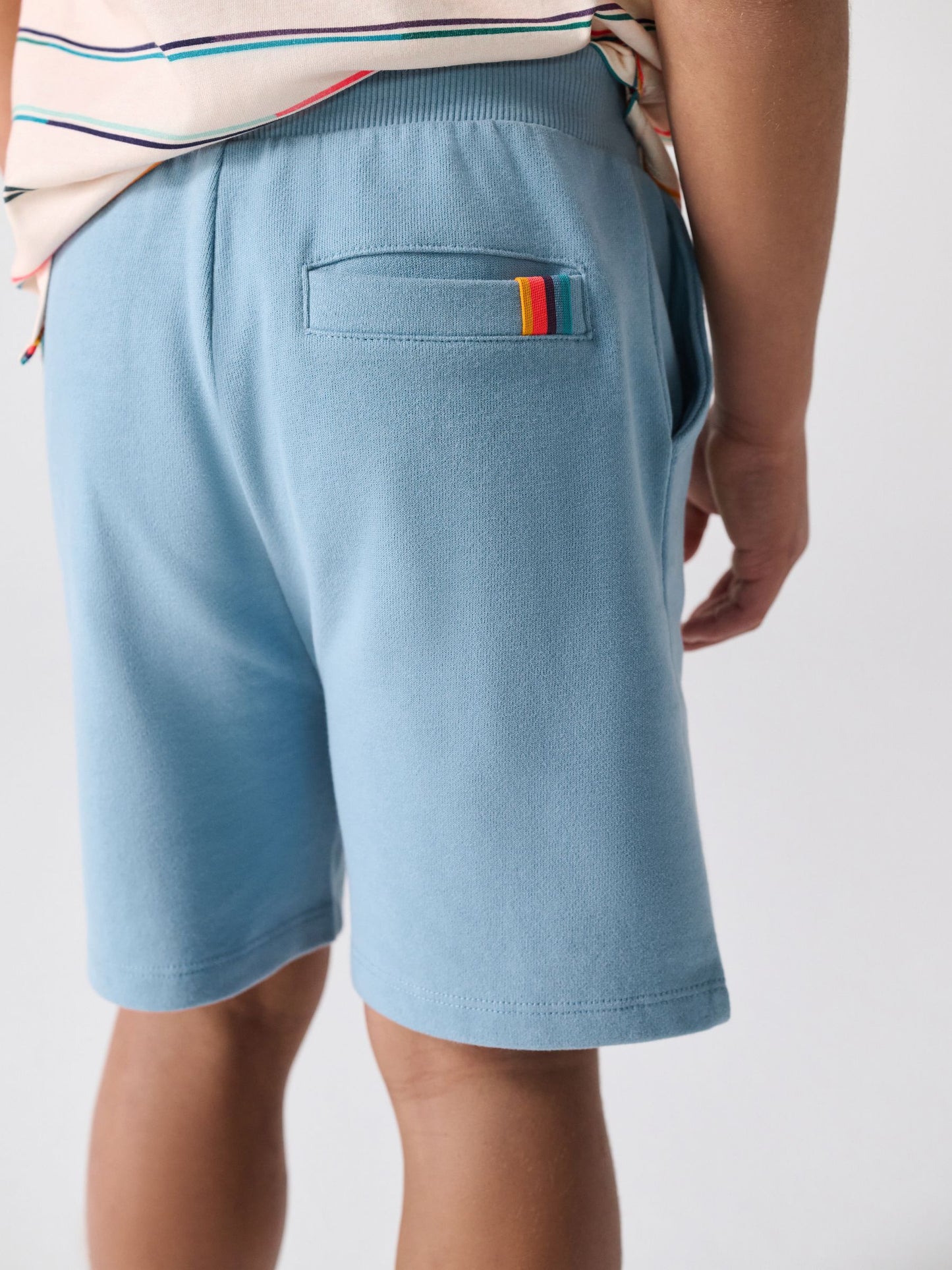 Dsiney Kidz - Paul Smith Junior Stone/Blue Stripe T-Shirt and Shorts Set image 5