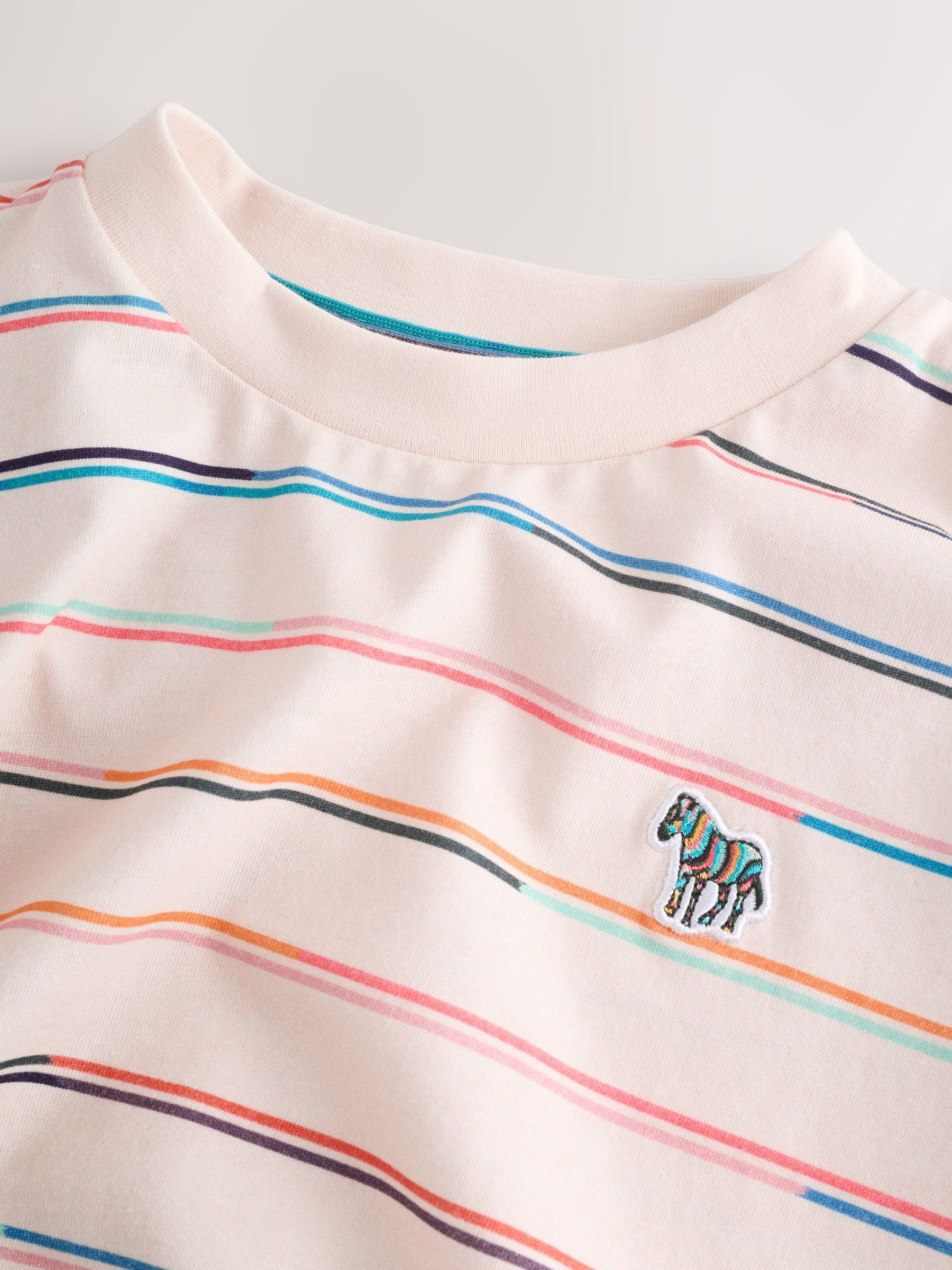 Dsiney Kidz - Paul Smith Junior Stone/Blue Stripe T-Shirt and Shorts Set image 9