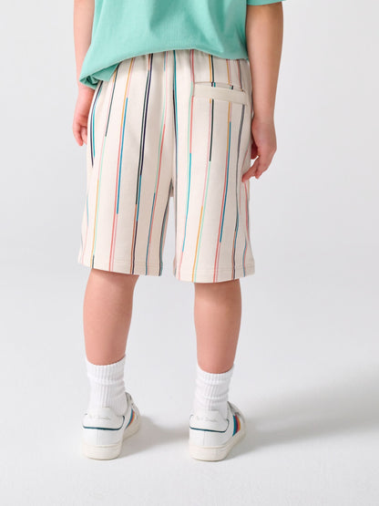 Dsiney Kidz - Paul Smith Junior Green Zebra T-Shirt and Striped Shorts Set image 4