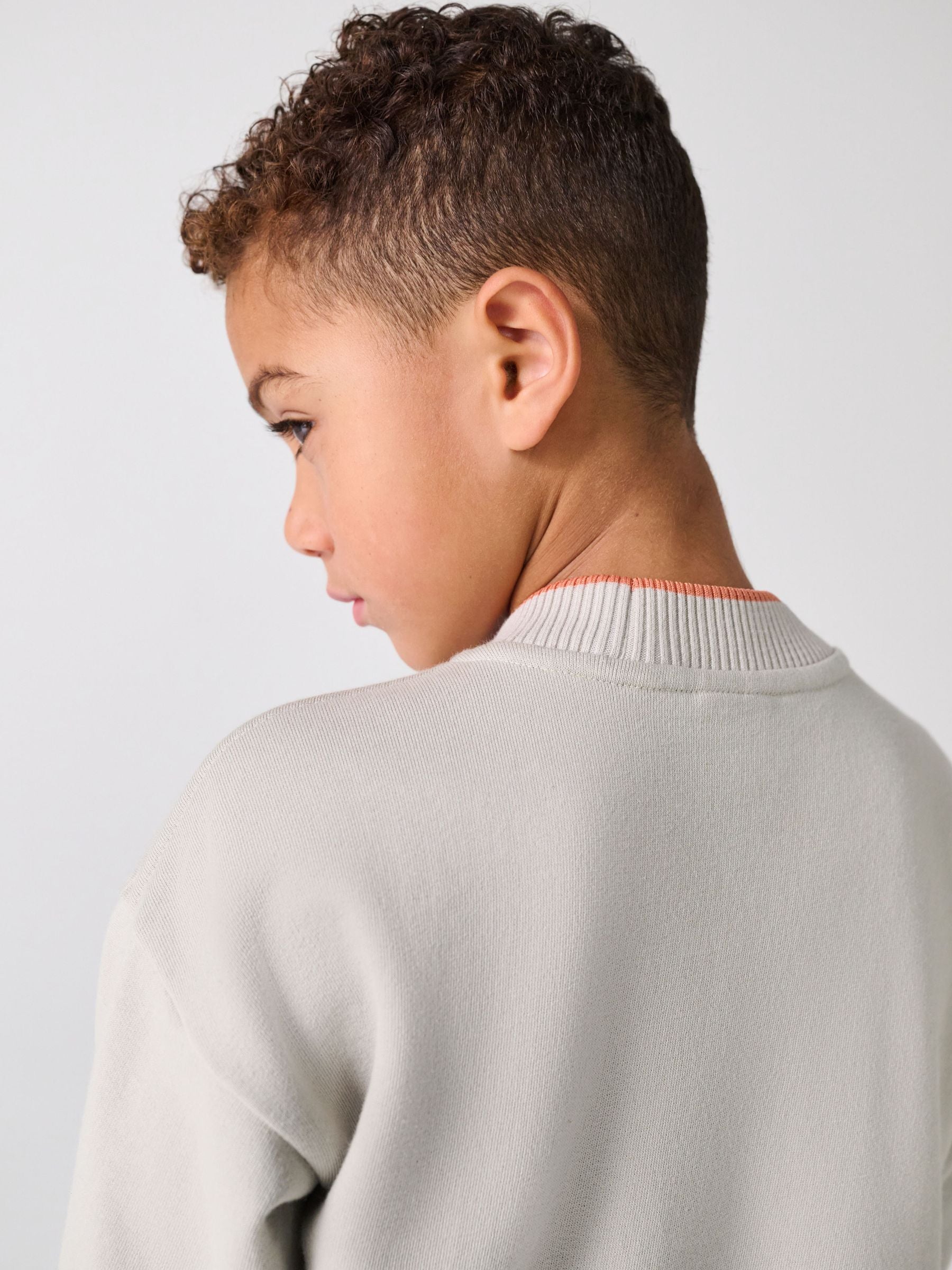 Dsiney Kidz - Paul Smith Junior Stone Textured Sweatshirt And Shorts Set image 6