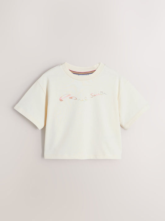Dsiney Kidz - Paul Smith Junior Pink/Yellow Graphic T-Shirts 3 Pack image 2