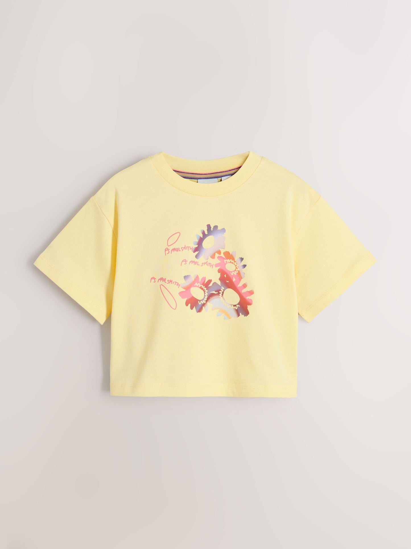 Dsiney Kidz - Paul Smith Junior Pink/Yellow Graphic T-Shirts 3 Pack image 5