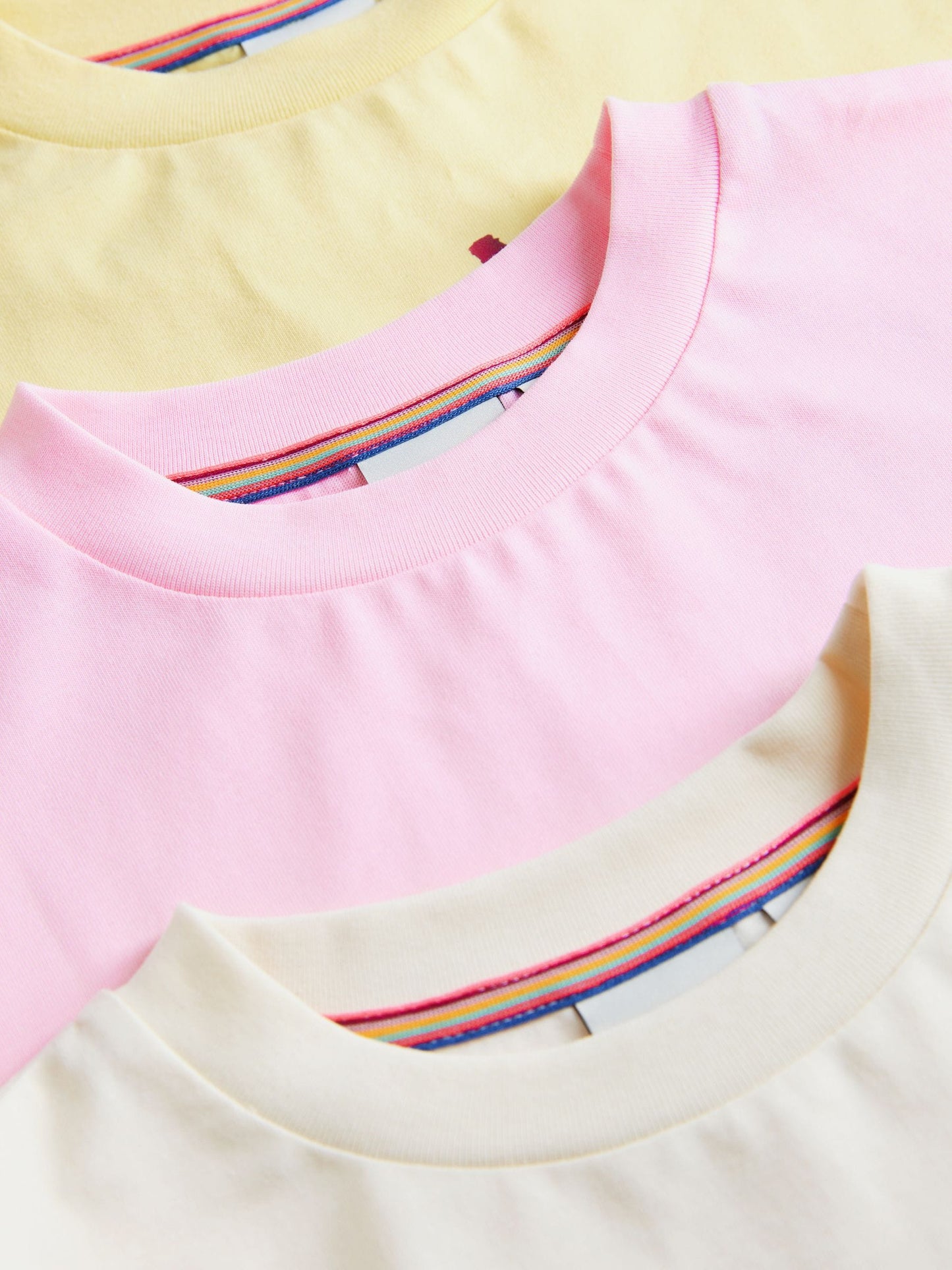 Dsiney Kidz - Paul Smith Junior Pink/Yellow Graphic T-Shirts 3 Pack image 6