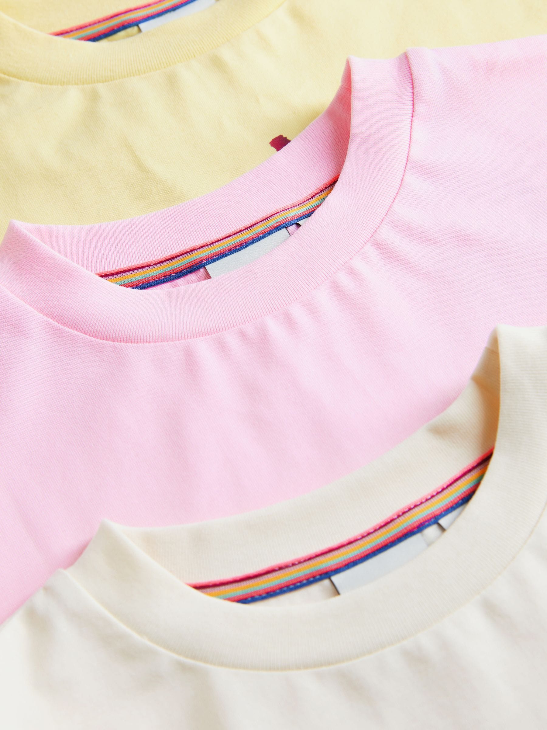 Dsiney Kidz - Paul Smith Junior Pink/Yellow Graphic T-Shirts 3 Pack image 6