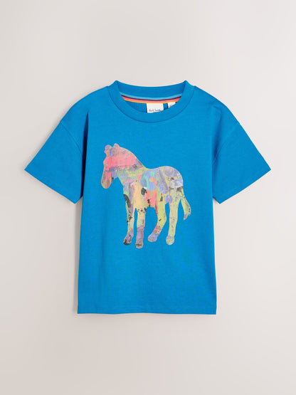 Dsiney Kidz - Paul Smith Junior White/Black/Blue Graphic T-Shirts 3 Pack image 2