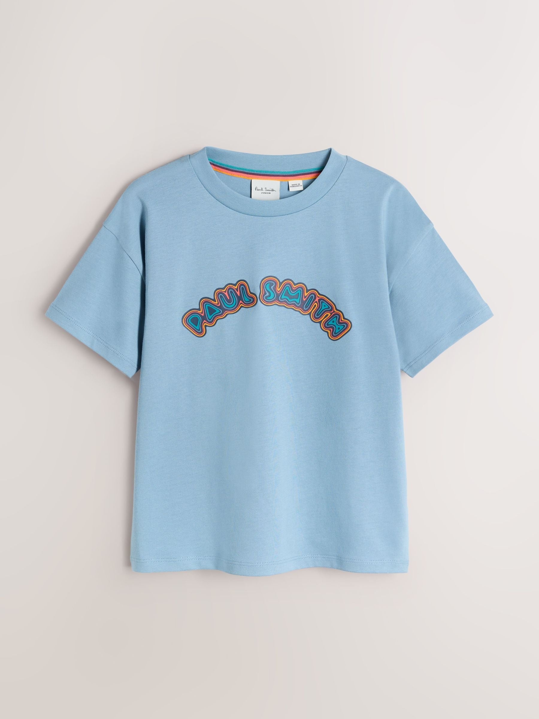 Dsiney Kidz - Paul Smith Junior Grey/Brown/Blue Graphic T-Shirts 3 Pack image 2