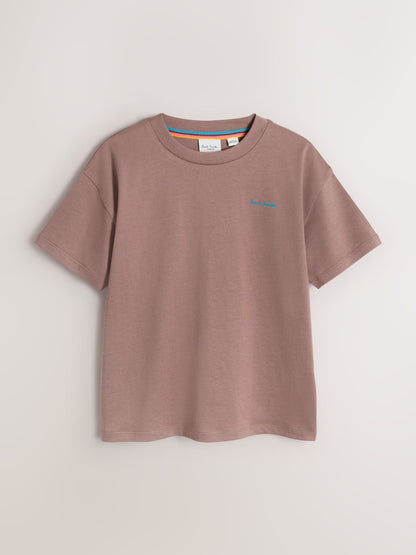 Dsiney Kidz - Paul Smith Junior Grey/Brown/Blue Graphic T-Shirts 3 Pack image 3