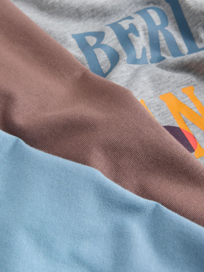 Dsiney Kidz - Paul Smith Junior Grey/Brown/Blue Graphic T-Shirts 3 Pack image 7