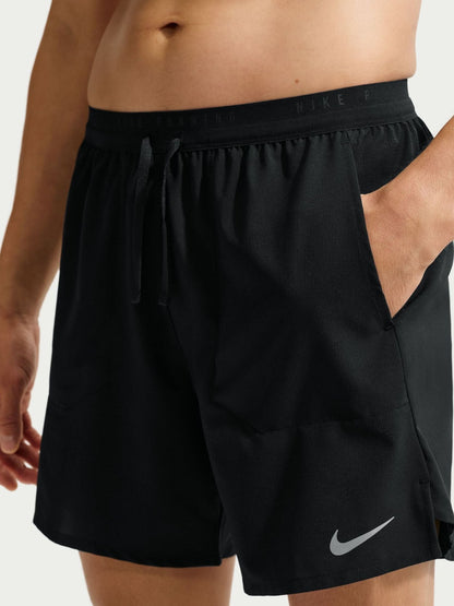 Dsiney Kidz - Nike Black Dri-FIT Stride 7 Inch Briefs Lined Running Shorts image 3