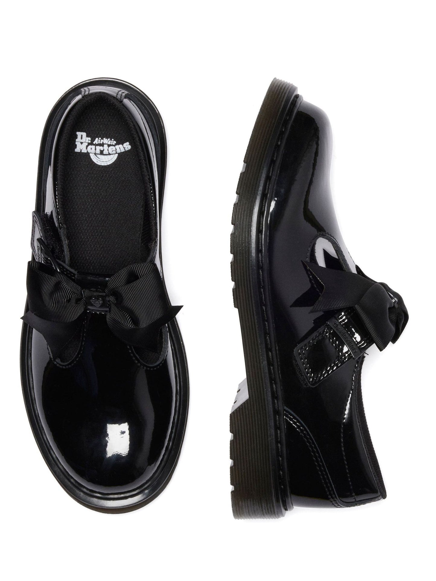 Dr. Martens Black Polley II Bow Y Patent Lamper Shoes image 2