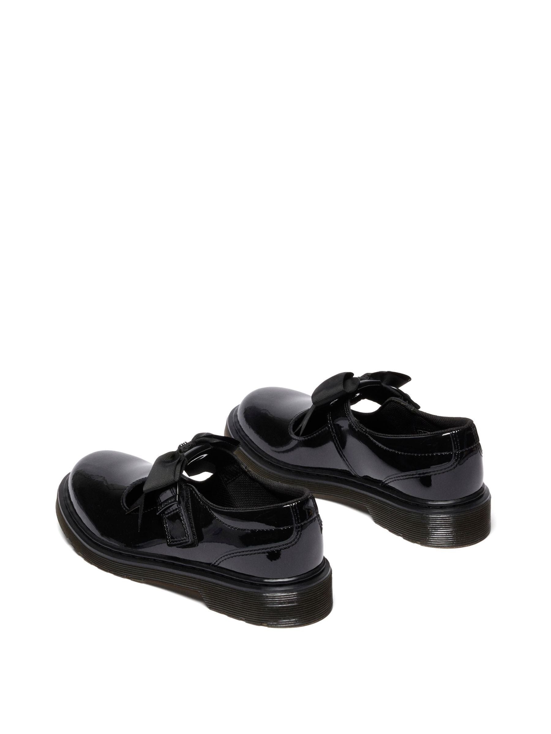 Dr. Martens Black Polley II Bow Y Patent Lamper Shoes image 3