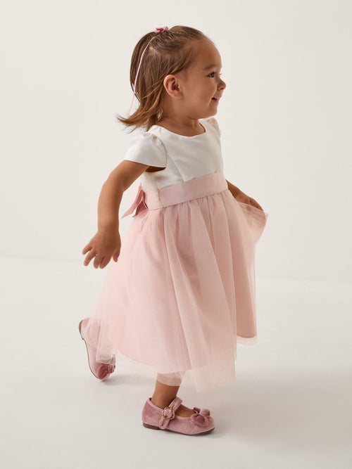 Dsiney Kidz - Monsoon Pink Baby Satin Bridesmaid Dress image 1