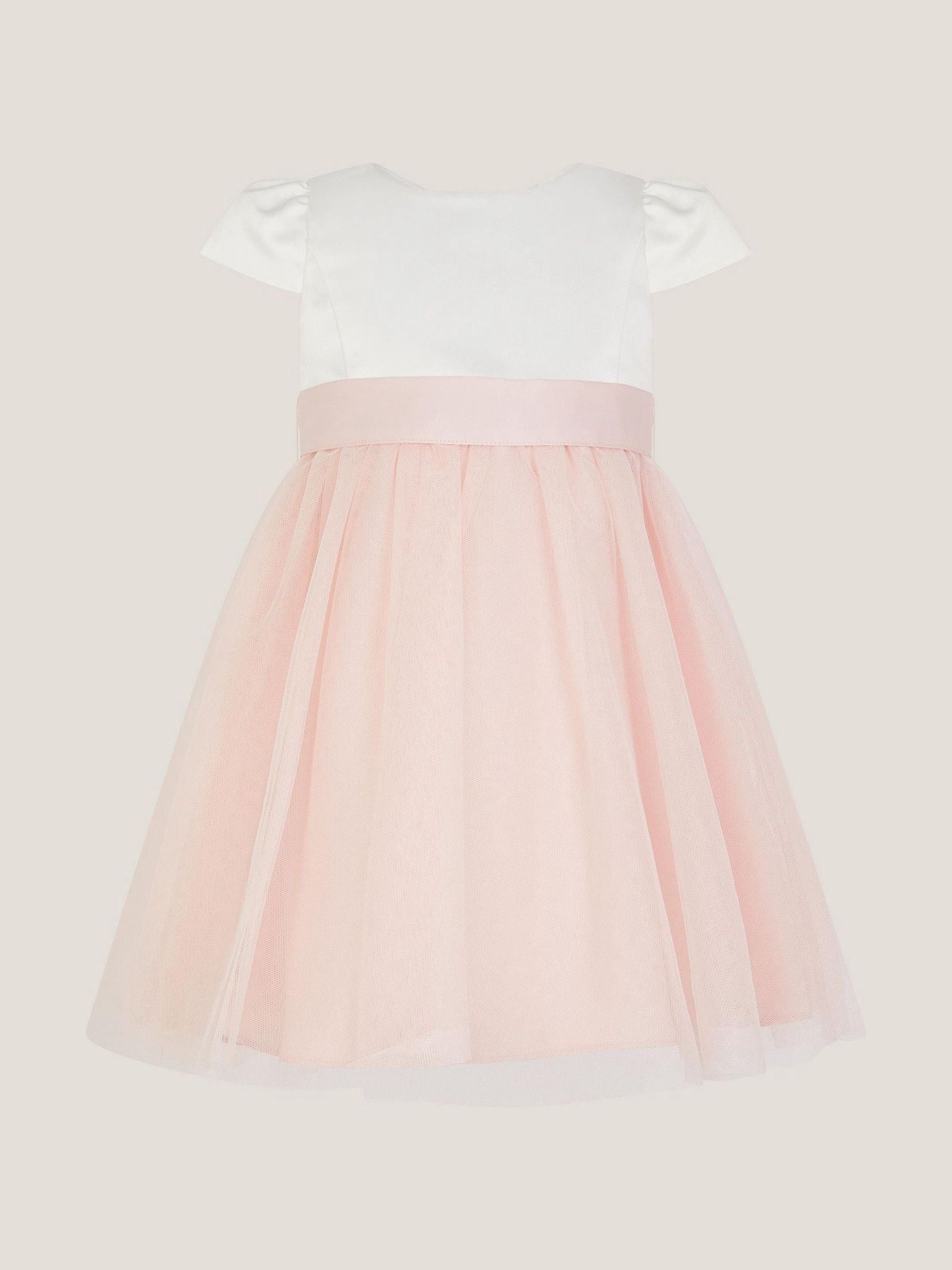 Monsoon Pink Baby Satin Bridesmaid Dress image 2