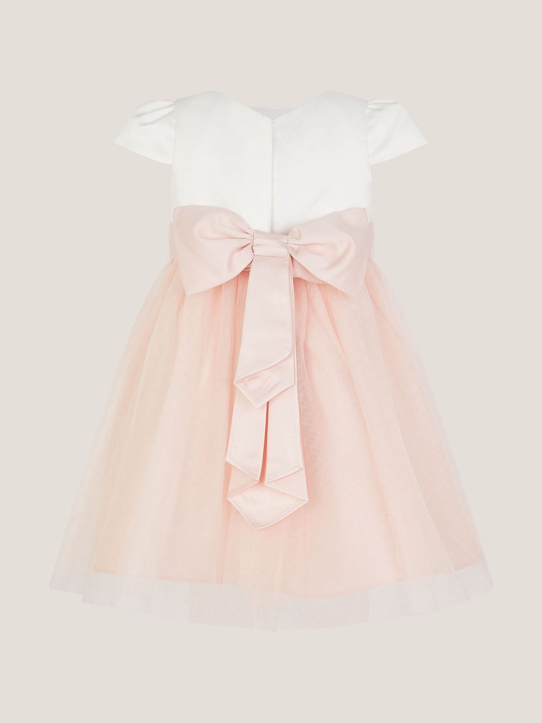 Monsoon Pink Baby Satin Bridesmaid Dress image 3