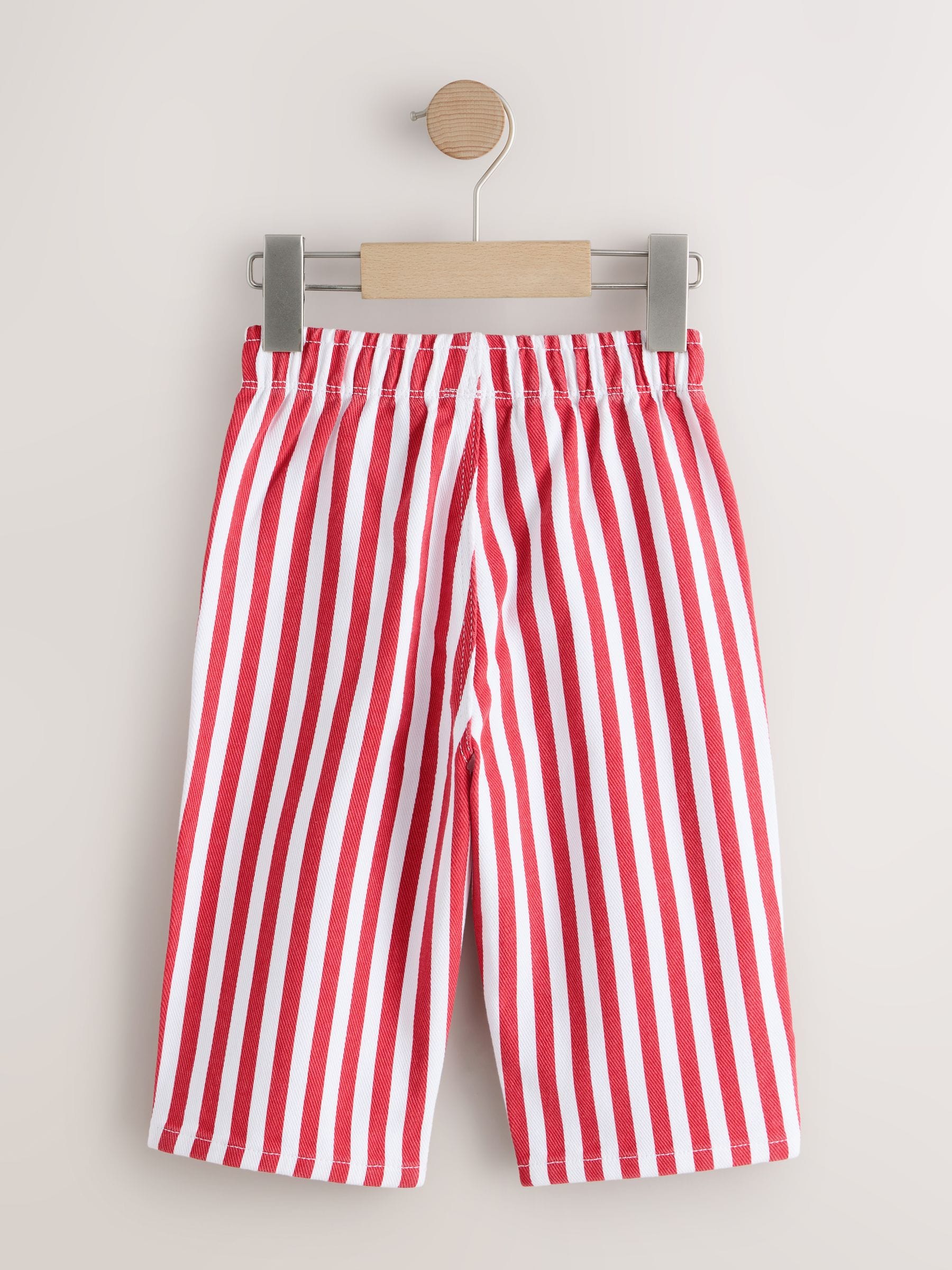 Red/Ecru Pull On Wide Trousers (3mths-7yrs) image 2