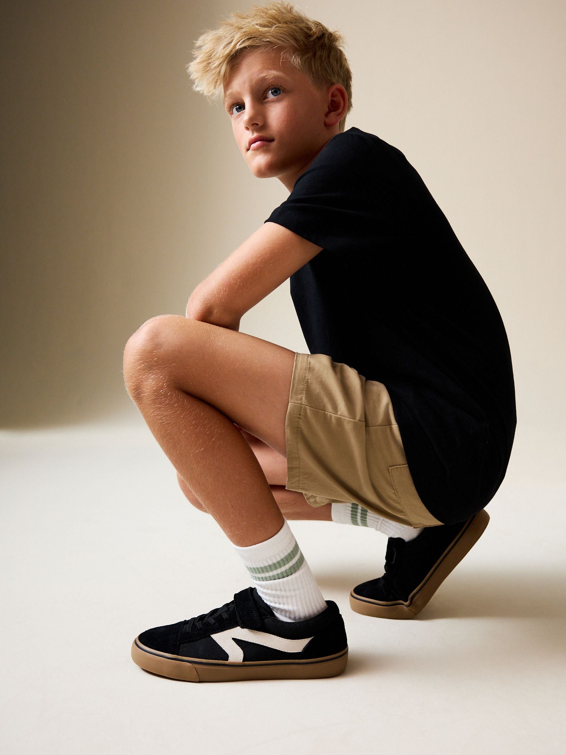 Dsiney Kidz - Tan Brown Regular Fit Shorts (3-16yrs) image 2