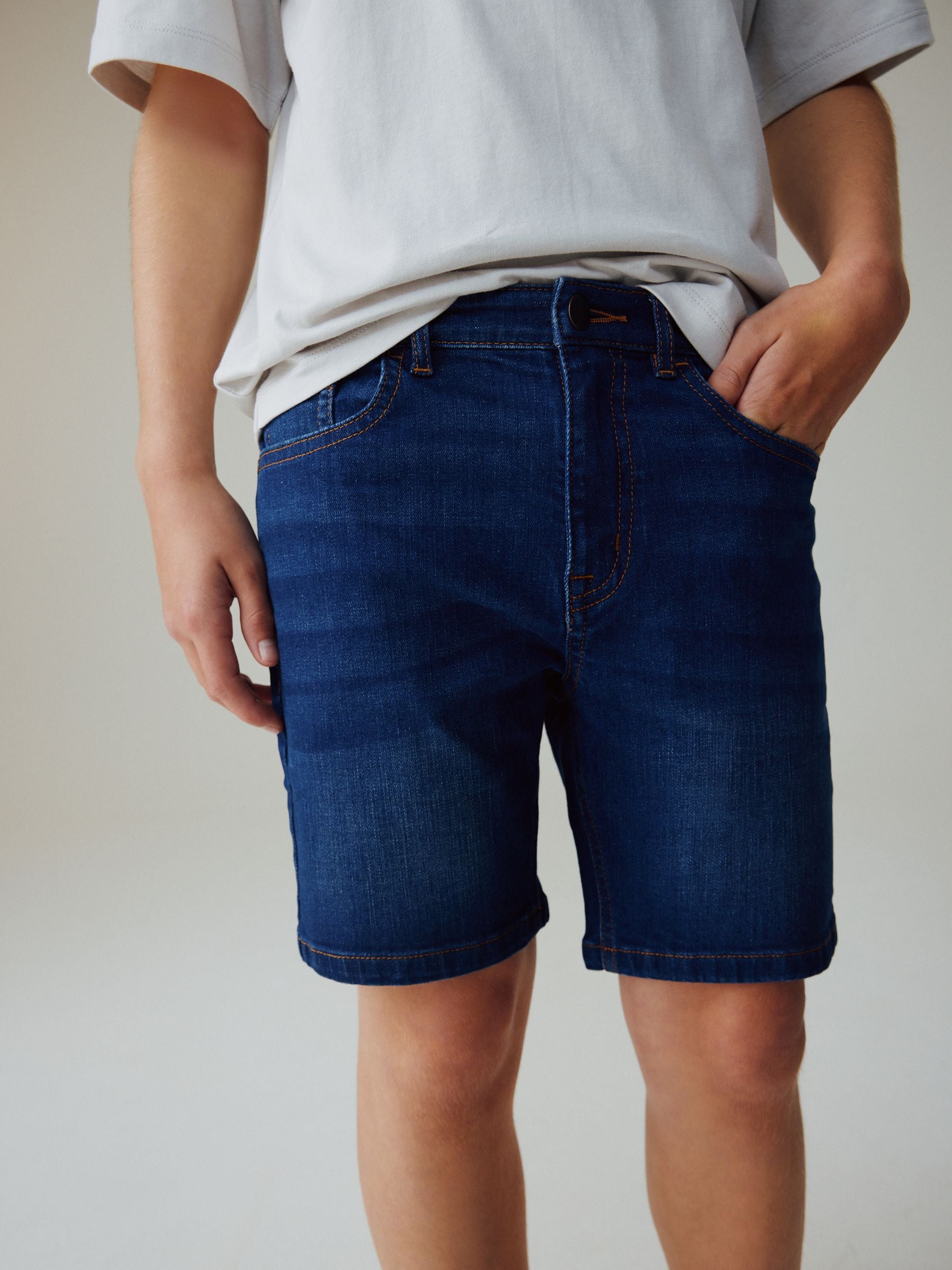 Dsiney Kidz - Dark Blue Single Denim Shorts (3-16yrs) image 1
