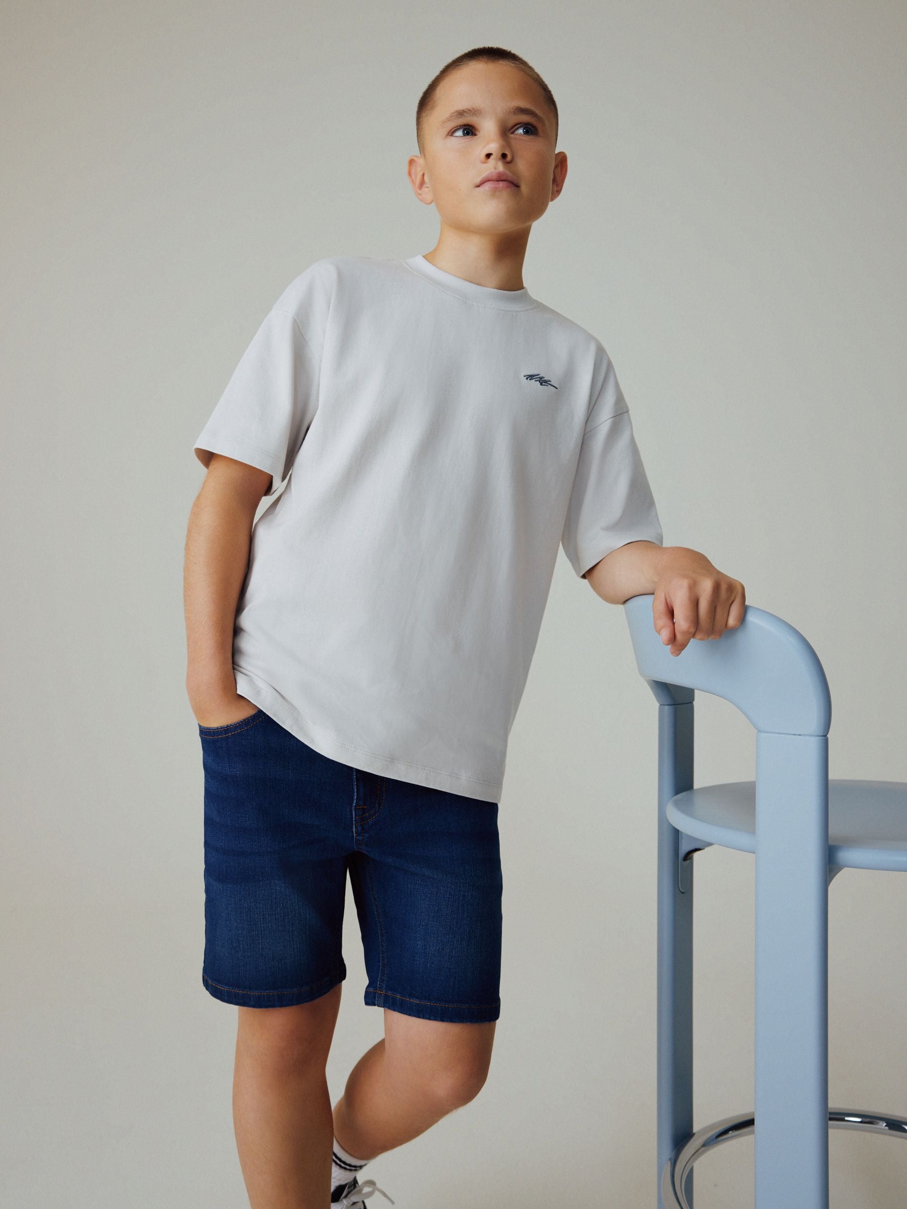 Dsiney Kidz - Dark Blue Single Denim Shorts (3-16yrs) image 3