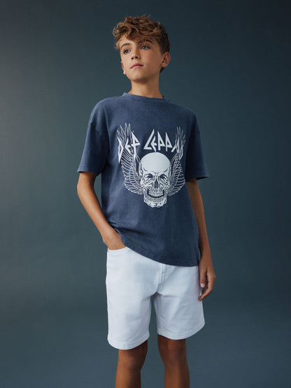Dsiney Kidz - White Single Denim Shorts (3-16yrs) image 2