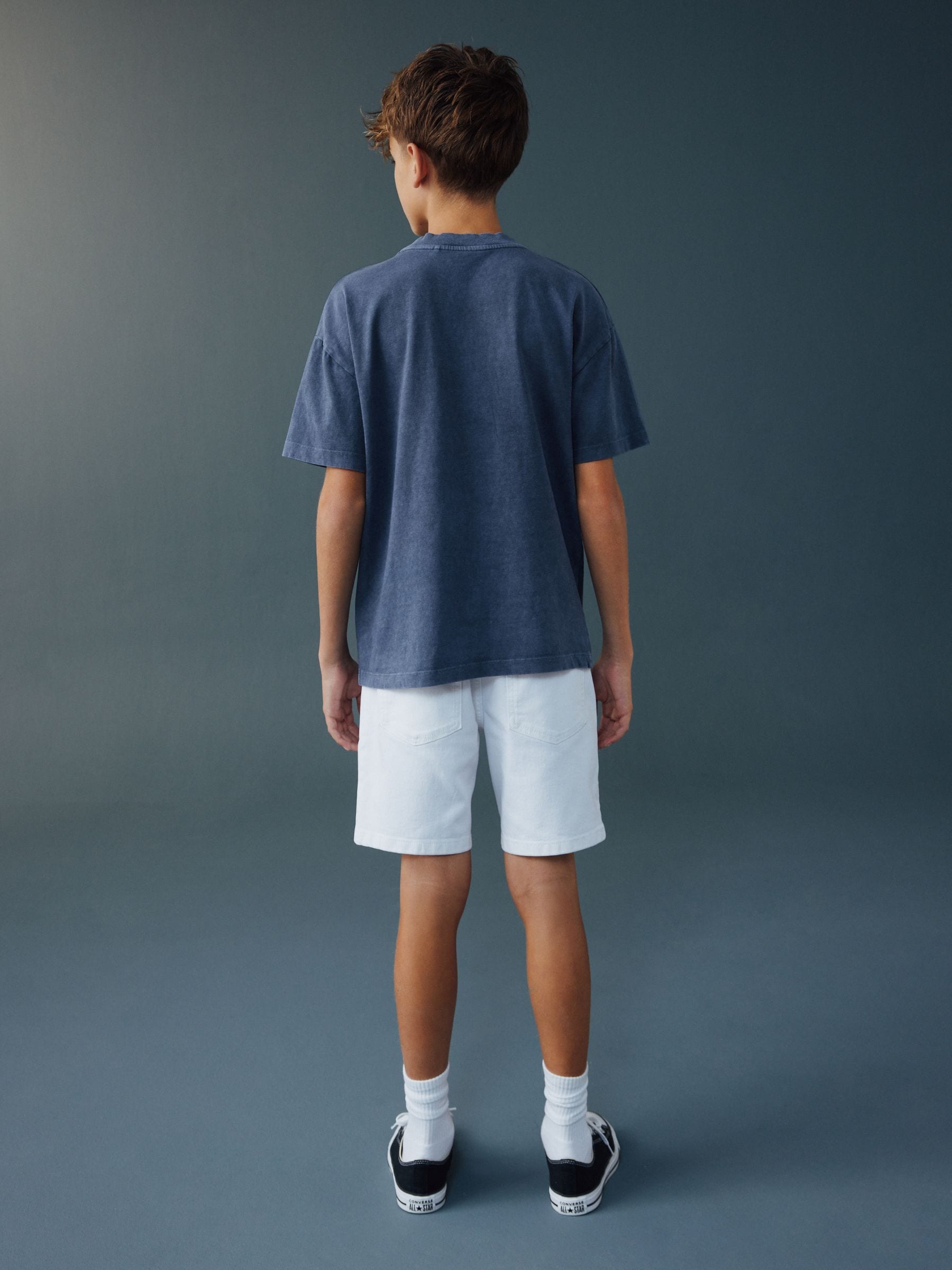Dsiney Kidz - White Single Denim Shorts (3-16yrs) image 3