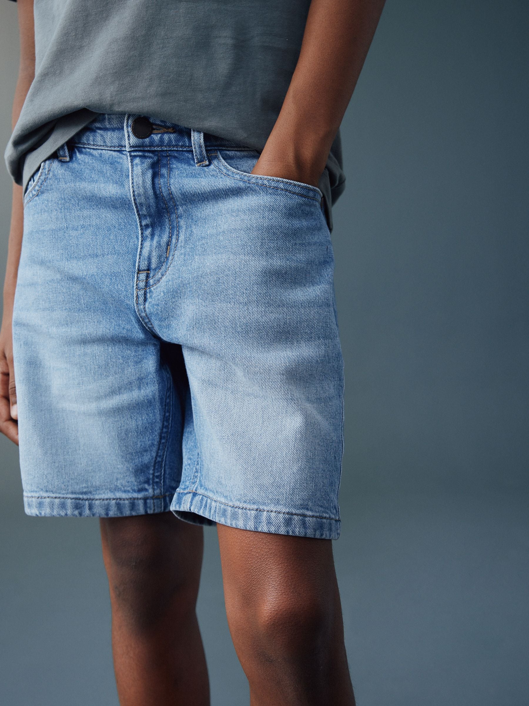 Dsiney Kidz - Light Blue Single Denim Shorts (3-16yrs) image 1