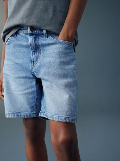 Dsiney Kidz - Light Blue Single Denim Shorts (3-16yrs) image 1