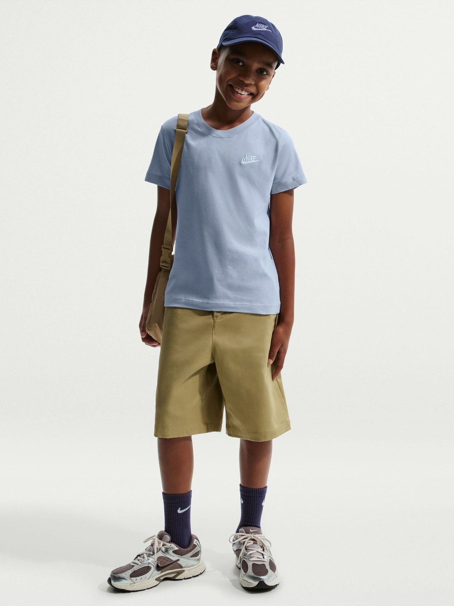 Dsiney Kidz - Nike Ghost Blue Short Sleeve Club T-Shirt image 2